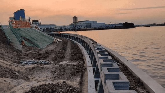 В Китае построили 500 метровую подпорную стену с помощью 3D печати