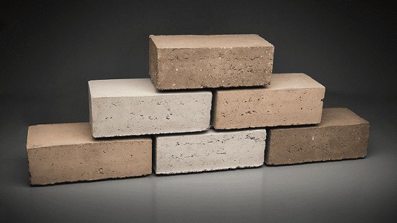 Кирпич из переработанного строительного мусора K-Briq