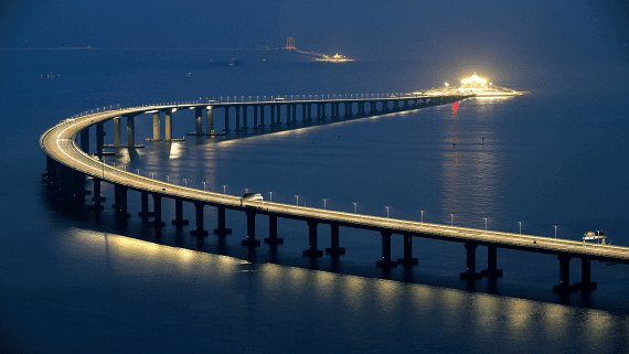 Самый длинный в мире мост Гонконг-Макао официально открылся В Китае открыли самый длинный в мире морской мост с подводным тоннелем